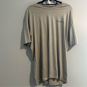 Columbia Tan Short Sleeve Tee Relaxed Fit